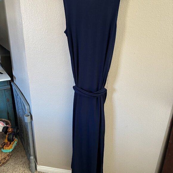 New York & Co Navy Blue‎ Long Dress   Size Medium - Picture 7 of 9